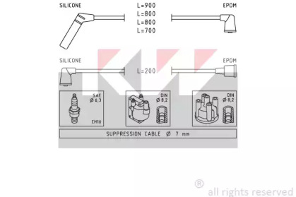 Комплект электропроводки KW 358 238