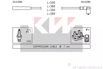 Комплект электропроводки KW 358 252