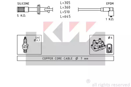 Комплект электропроводки KW 359 700