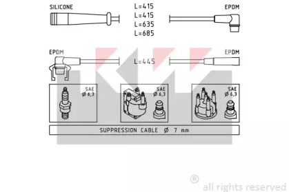 Комплект электропроводки KW 359 801