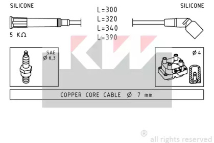 Комплект электропроводки KW 359 900