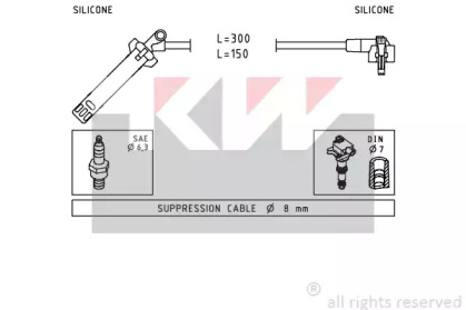 Комплект электропроводки KW 360 145