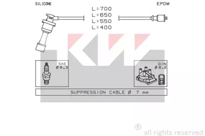 Комплект электропроводки KW 360 401