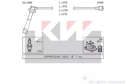 Комплект электропроводки KW 360 434