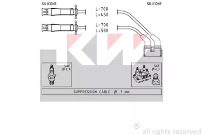 Комплект электропроводки KW 360 446