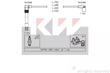 Комплект электропроводки KW 360 468