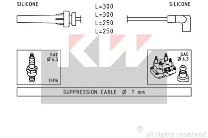 Комплект электропроводки KW 360 508