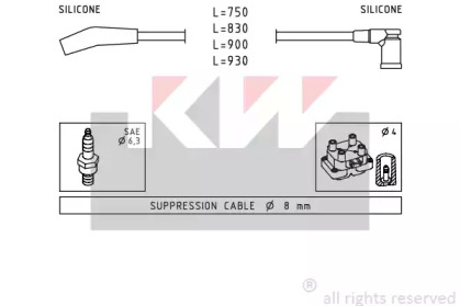 Комплект электропроводки KW 360 568