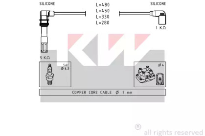 Комплект электропроводки KW 360 575