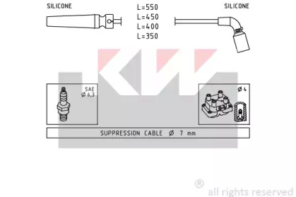 Комплект электропроводки KW 360 680