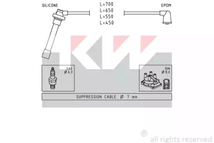 Комплект электропроводки KW 360 686