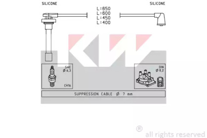 Комплект электропроводки KW 360 714