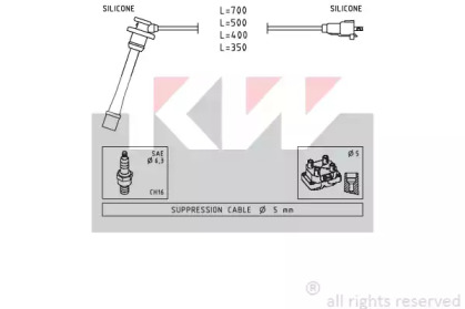 Комплект электропроводки KW 360 792