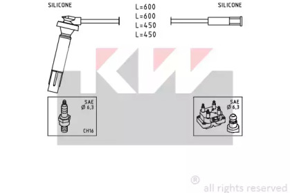 Комплект электропроводки KW 360 813