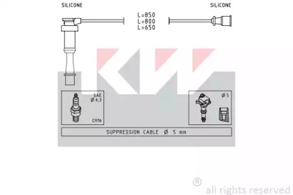 Комплект электропроводки KW 360 845