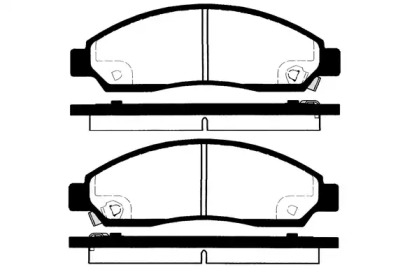 Комплект тормозных колодок RAICAM RA.0411.0