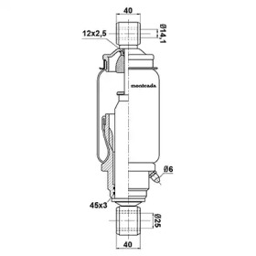 Амортизатор montcada 0164025