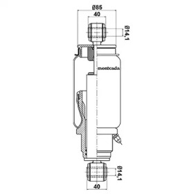 Амортизатор montcada 0164530