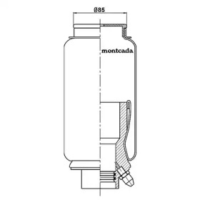 Баллон пневматической рессоры montcada 0164610