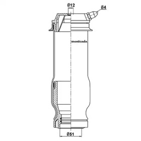 Амортизатор montcada 0164880