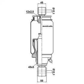 Амортизатор montcada 0164910
