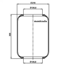 Баллон пневматической рессоры montcada 0181160