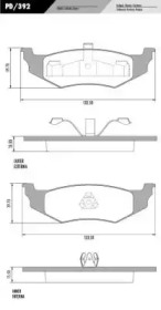 Комплект тормозных колодок FRAS-LE PD/392