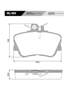 Комплект тормозных колодок FRAS-LE PD/489