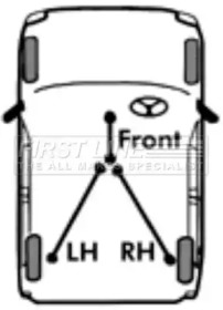 Трос FIRST LINE FKB3297