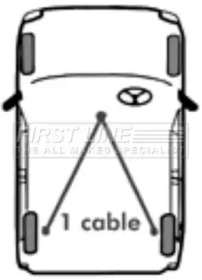 Трос FIRST LINE FKB3344