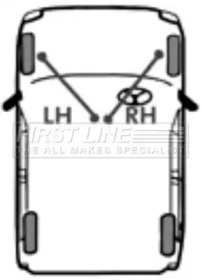 Трос FIRST LINE FKB1003