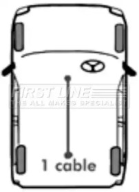 Трос FIRST LINE FKB2070