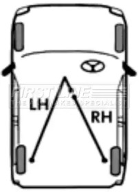 Трос FIRST LINE FKB1375