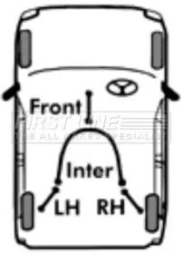 Трос FIRST LINE FKB2317