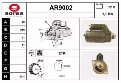 Стартер SNRA AR9002