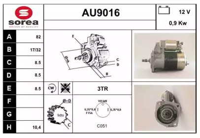 Стартер SNRA AU9016