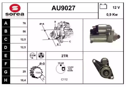 Стартер SNRA AU9027