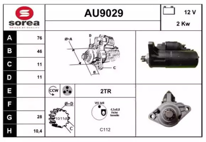 Стартер SNRA AU9029