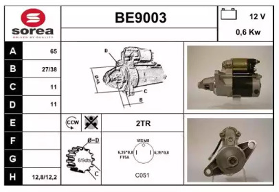 Стартер SNRA BE9003