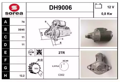 Стартер SNRA DH9006