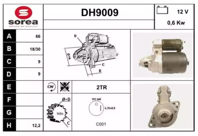 Стартер SNRA DH9009