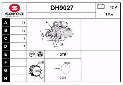 Стартер SNRA DH9027