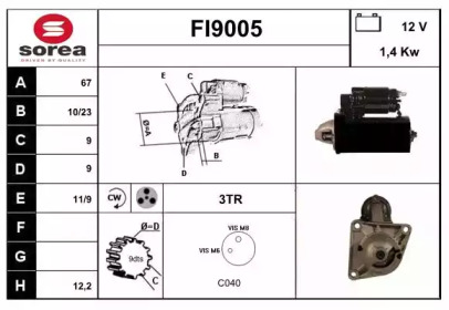 Стартер SNRA FI9005