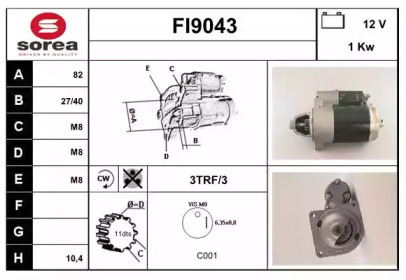 Стартер SNRA FI9043