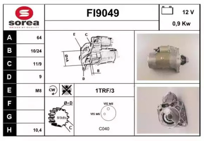 Стартер SNRA FI9049