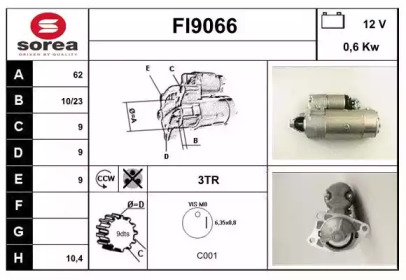 Стартер SNRA FI9066