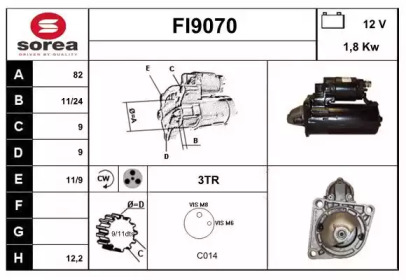 Стартер SNRA FI9070