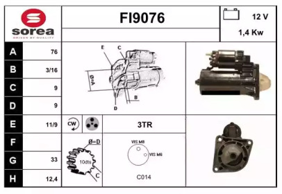 Стартер SNRA FI9076