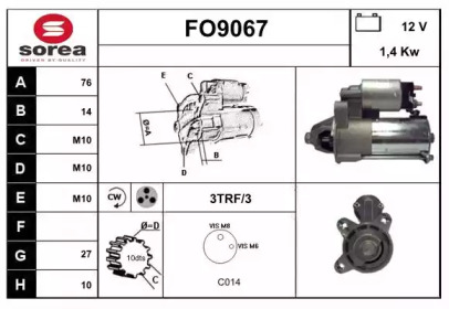 Стартер SNRA FO9067