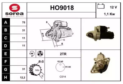 Стартер SNRA HO9018